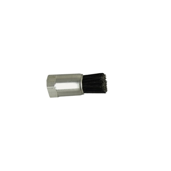 1/4 D Body Goat Hair Fill .038 Orifice Female Thread Flow Thru Brush, PK6